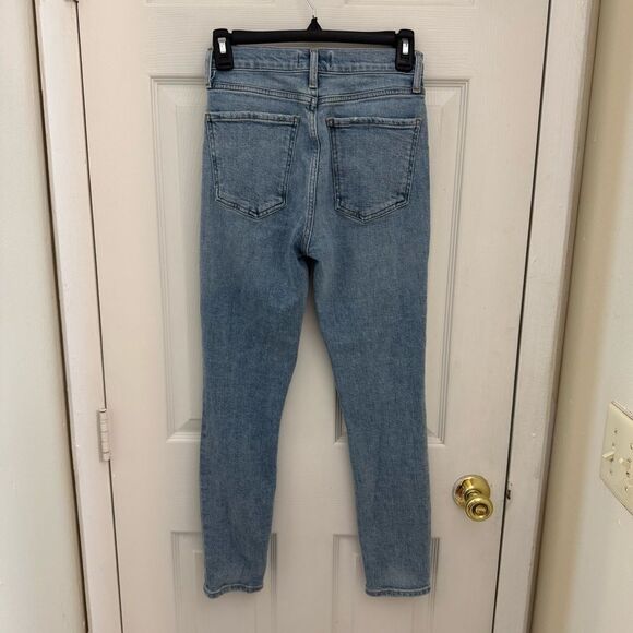 AGOLDE Women’s Nico Slim Jeans Size 23 Light Wash Skinny Button Fly - Picture 2 of 6